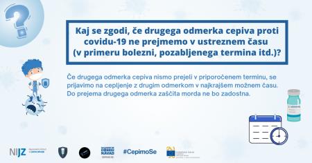 12 Kaj se zgodi če drugega odmerka cepiva proti covidu-19 ne prejmemo v ustreznem času